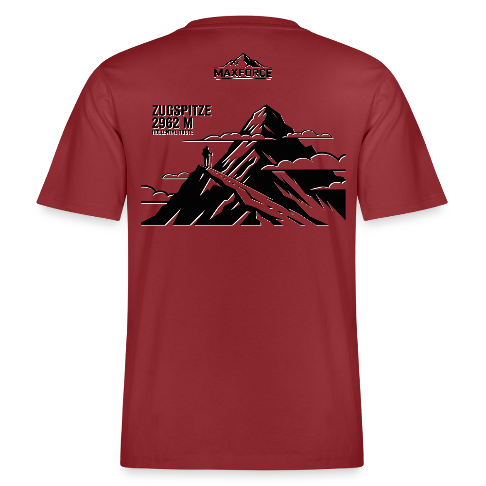 MaxForce Allday Tee - Zugspitze BLK LOGO - Erdrot