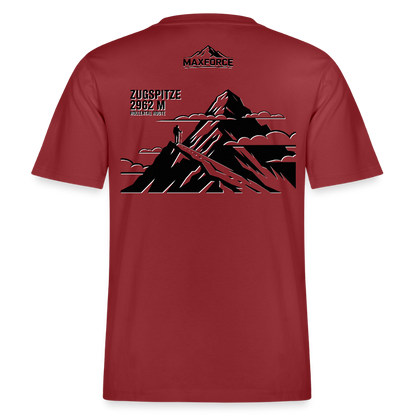 MaxForce Allday Tee - Zugspitze BLK LOGO - Erdrot