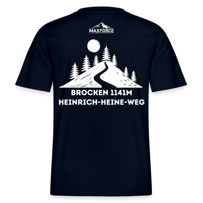 MaxForce Allday Tee - Brocken 1141m WH LOGO - Navy