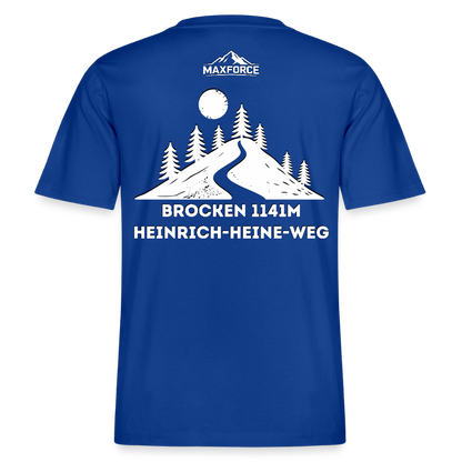 MaxForce Allday Tee - Brocken 1141m WH LOGO - Dunkelblau