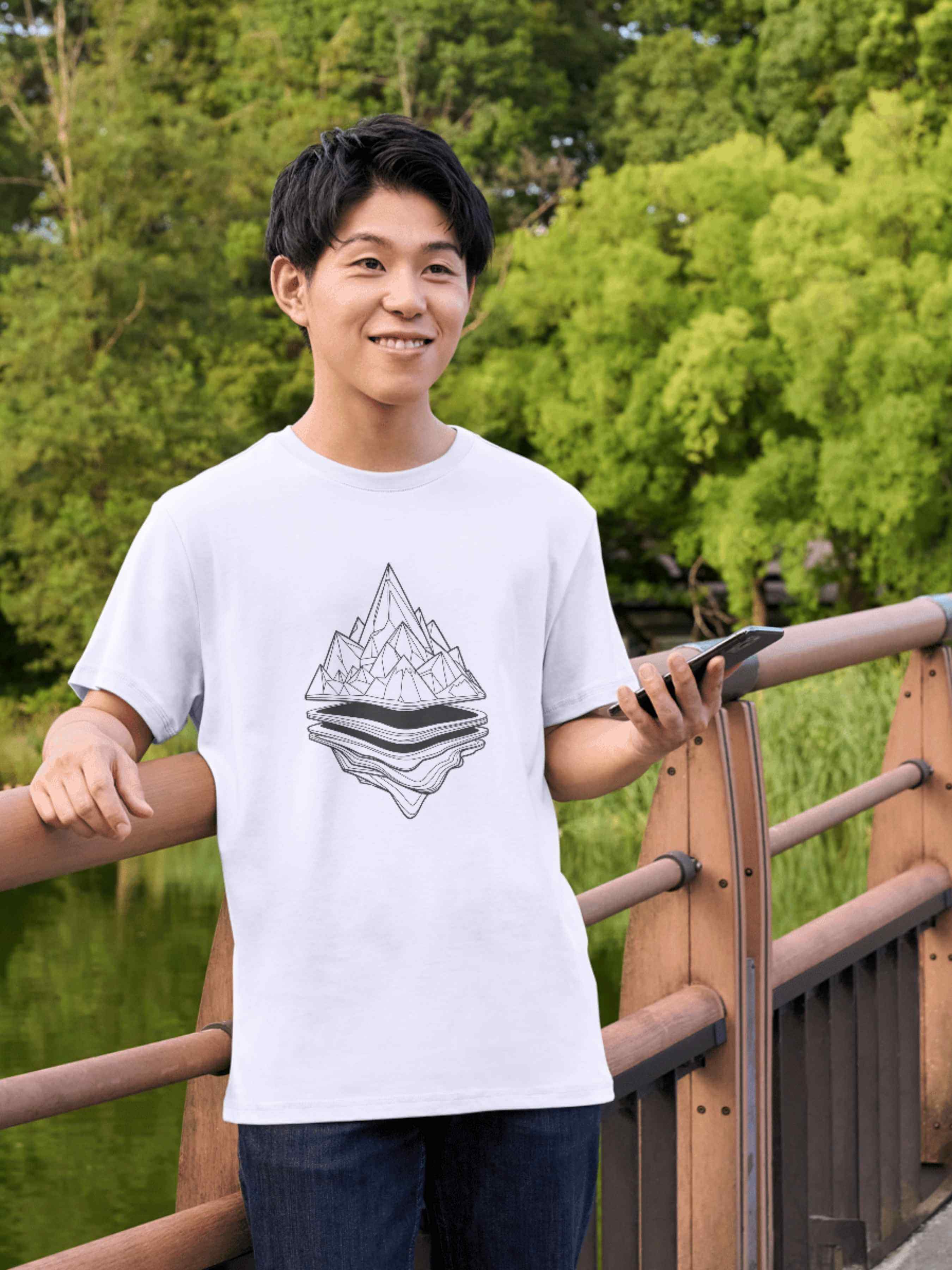 "Poly Gipfel"  | Berg T-Shirt Unisex | 100% Baumwolle | Made in Germany