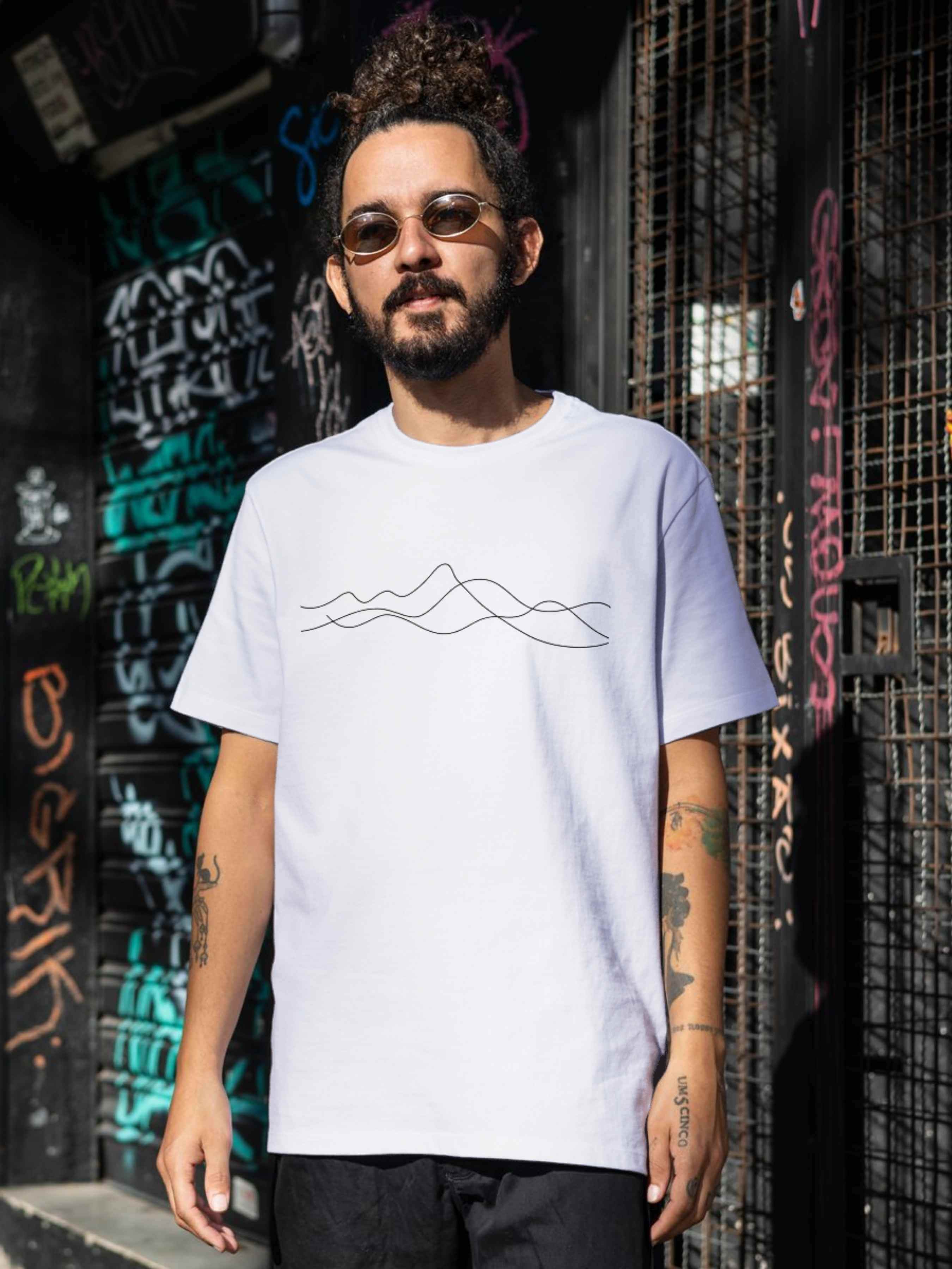 "Waves" | Minimalistisch T-Shirt Unisex | 100% Baumwolle | Made in Germany