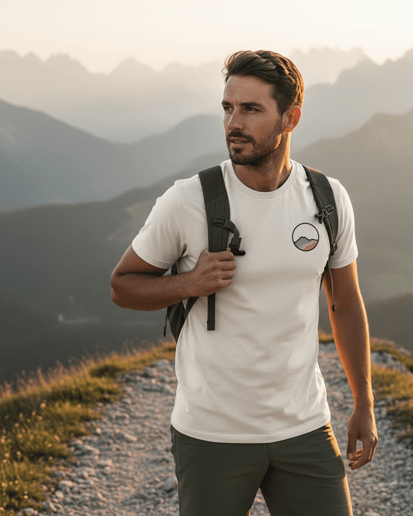 "Outline Ring" | Berg T-Shirt Unisex | 100% Baumwolle | Made in Germany