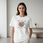 "Abstraktes Herz" | Minimalistisch T-Shirt Unisex | 100% Baumwolle | Made in Germany